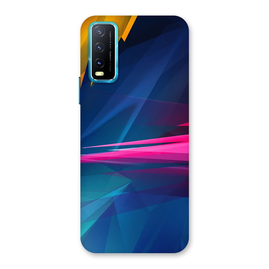 Blue Red Abstract Back Case for Vivo Y20G