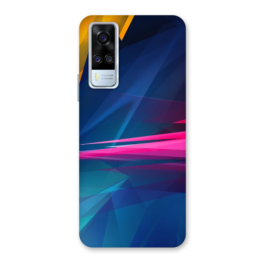 Blue Red Abstract Back Case for Vivo Y31