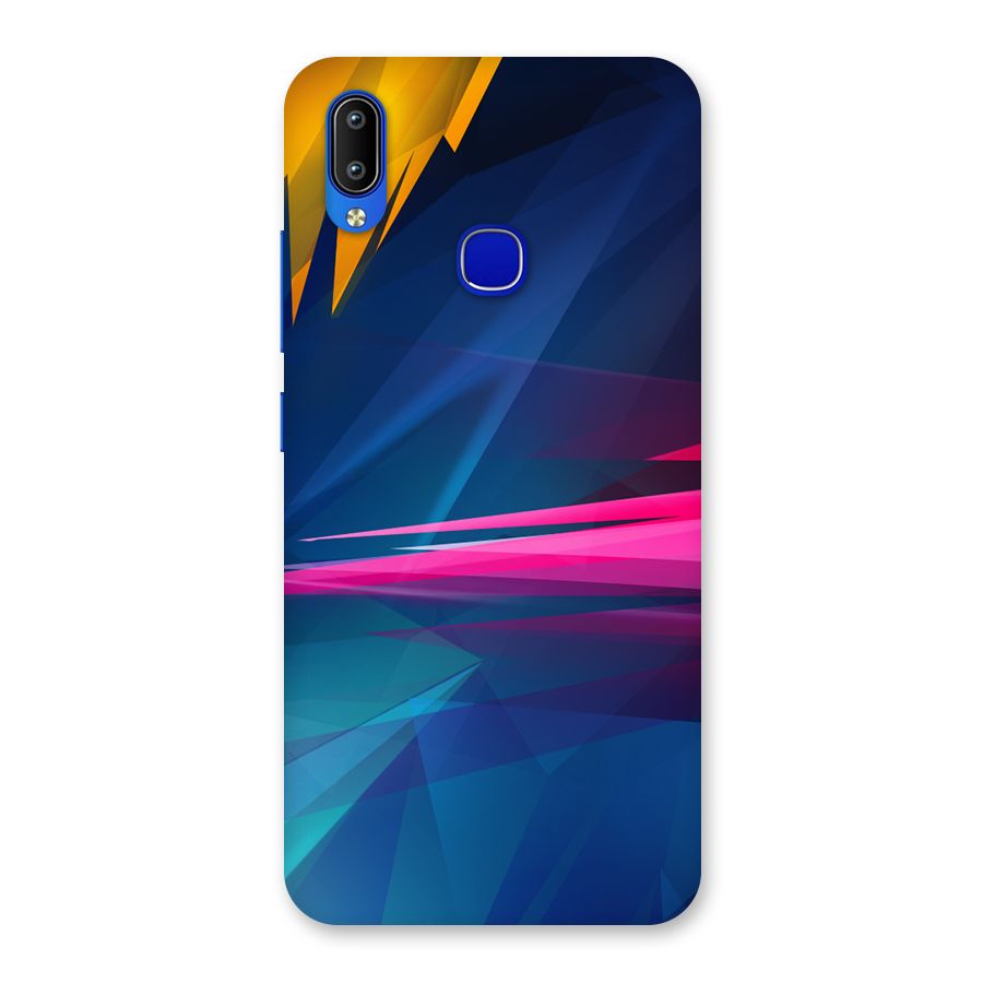 Blue Red Abstract Back Case for Vivo Y91
