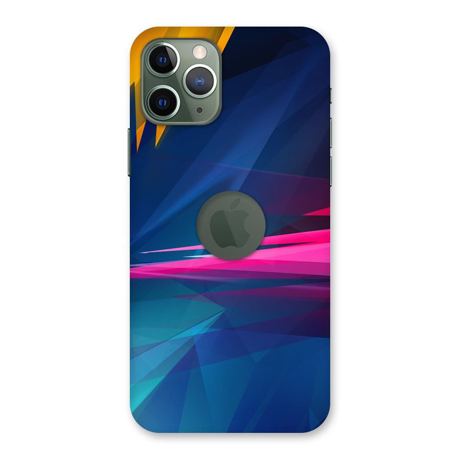Blue Red Abstract Back Case for iPhone 11 Pro Logo  Cut