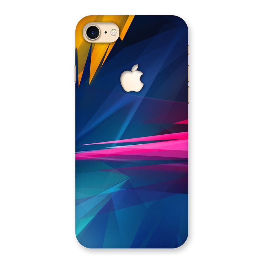 Blue Red Abstract Back Case for iPhone 7 Apple Cut