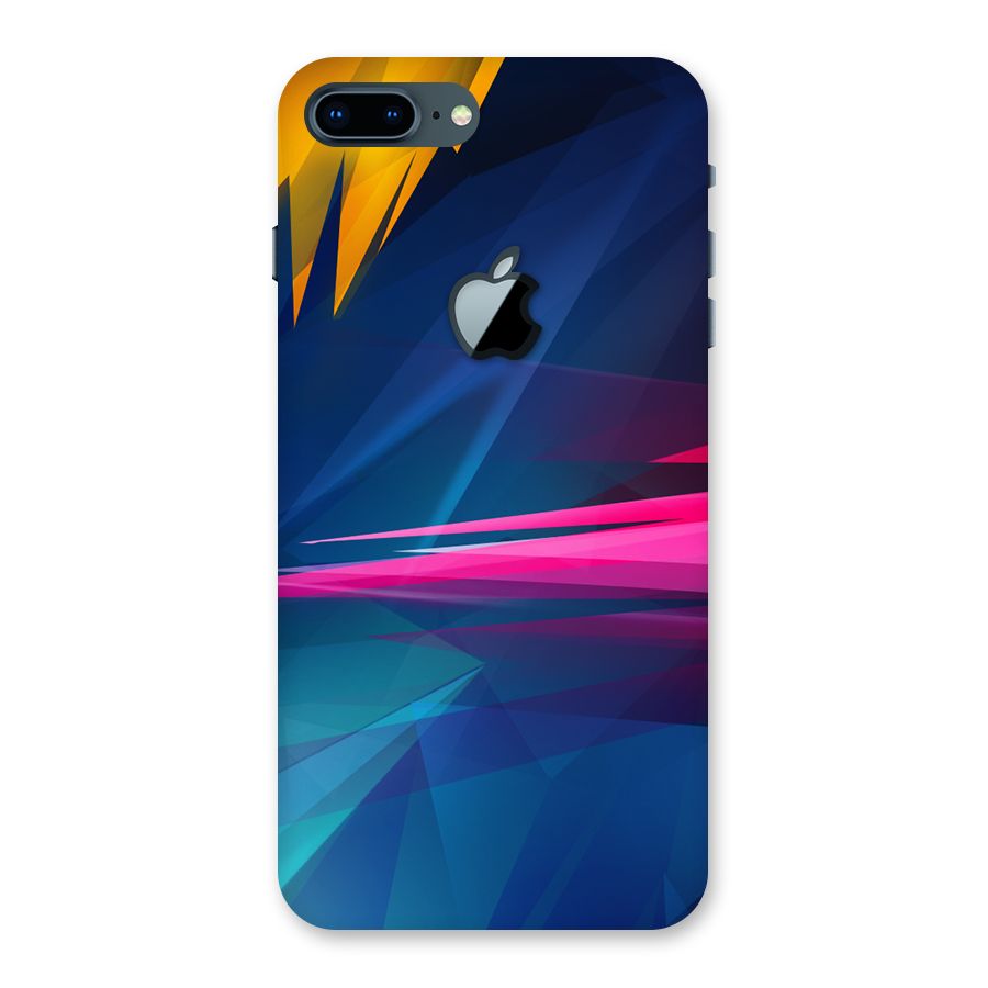 Blue Red Abstract Back Case for iPhone 7 Plus Apple Cut