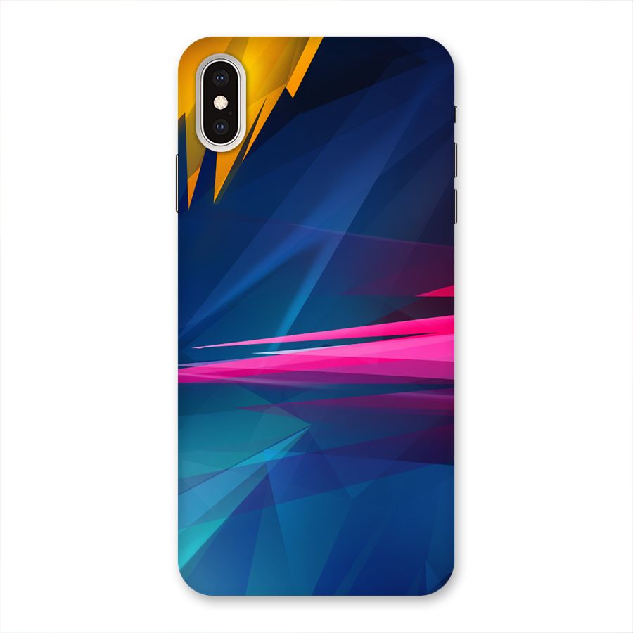Blue Red Abstract Back Case for iPhone XS Max