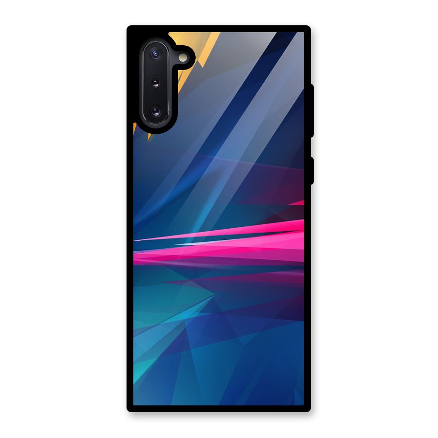 Blue Red Abstract Glass Back Case for Galaxy Note 10
