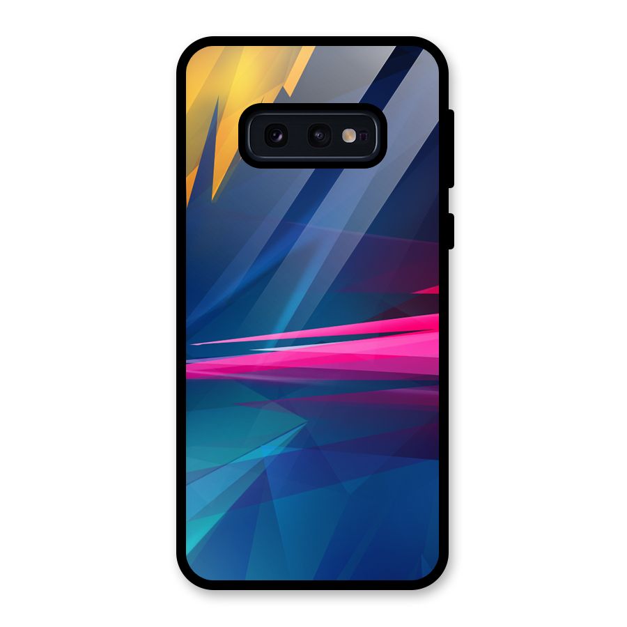 Blue Red Abstract Glass Back Case for Galaxy S10e