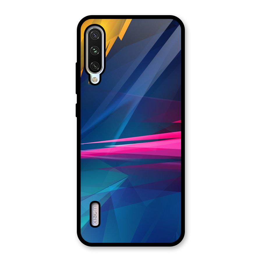 Blue Red Abstract Glass Back Case for Mi A3
