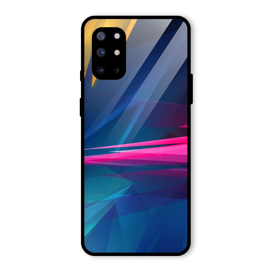 Blue Red Abstract Glass Back Case for OnePlus 8T
