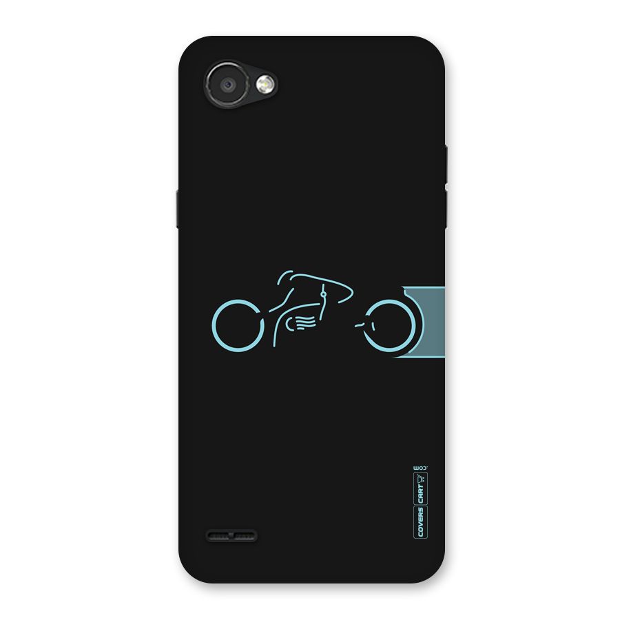 Blue Ride Back Case for LG Q6