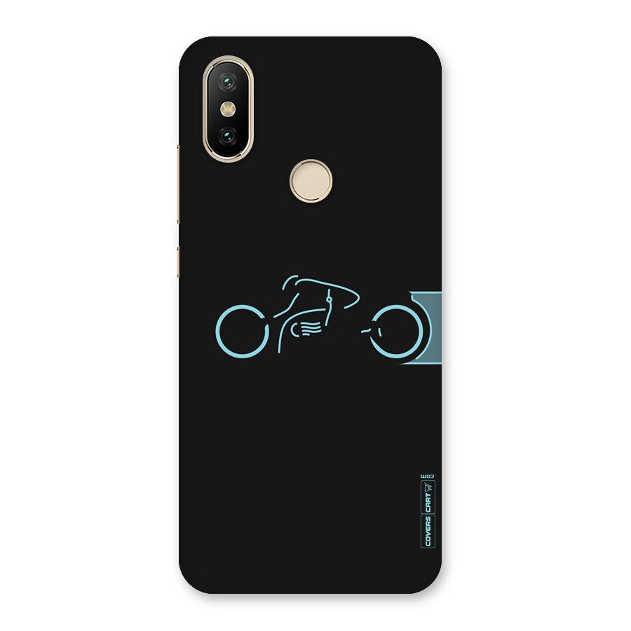 Blue Ride Back Case for Mi A2