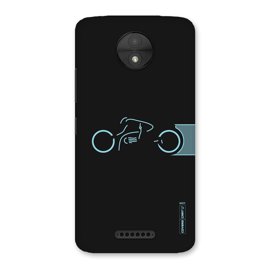Blue Ride Back Case for Moto C