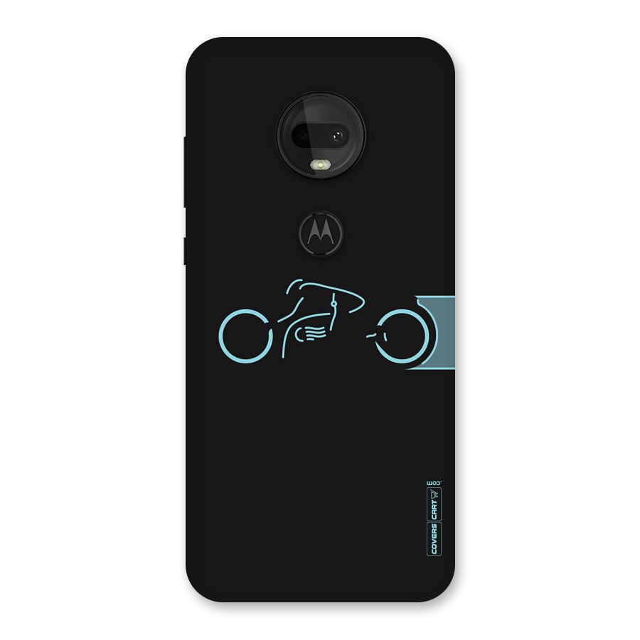 Blue Ride Back Case for Moto G7