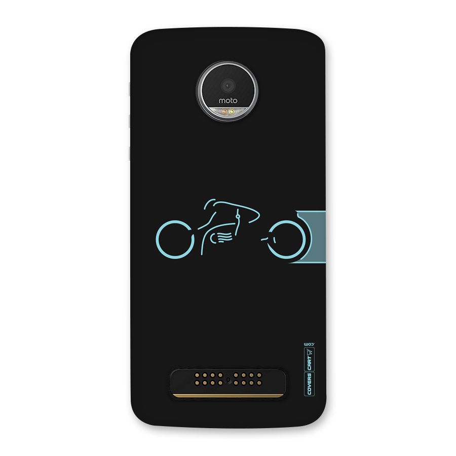 Blue Ride Back Case for Moto Z Play