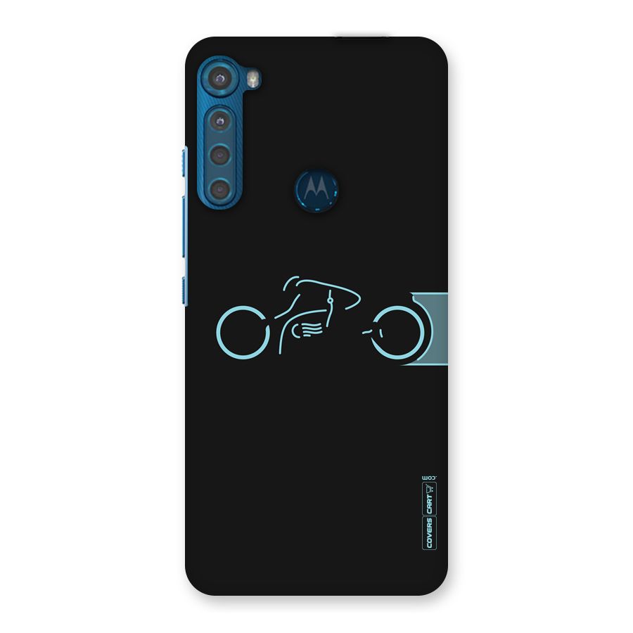 Blue Ride Back Case for Motorola One Fusion Plus