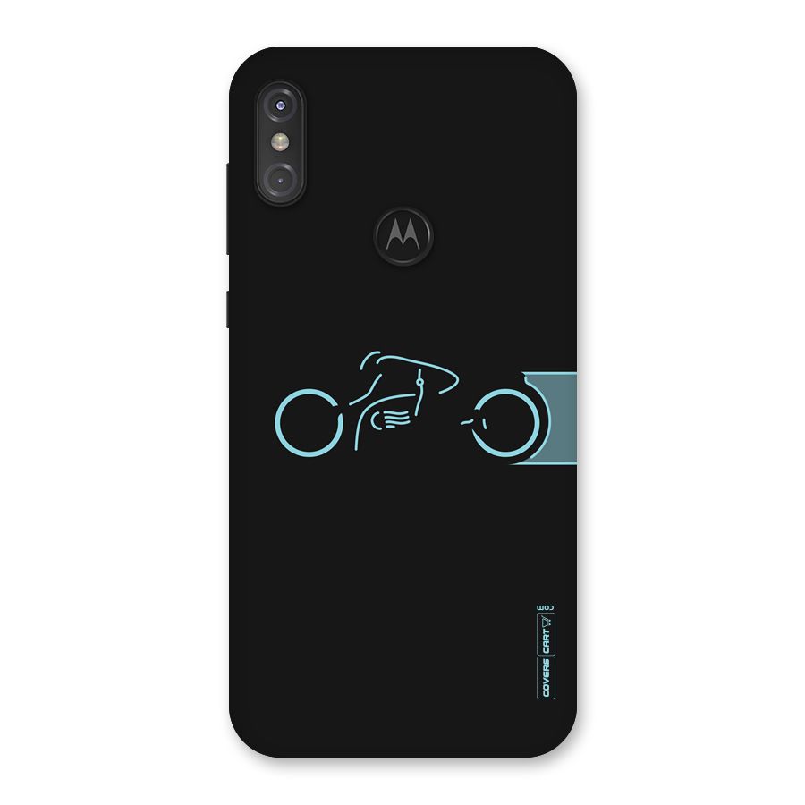 Blue Ride Back Case for Motorola One Power