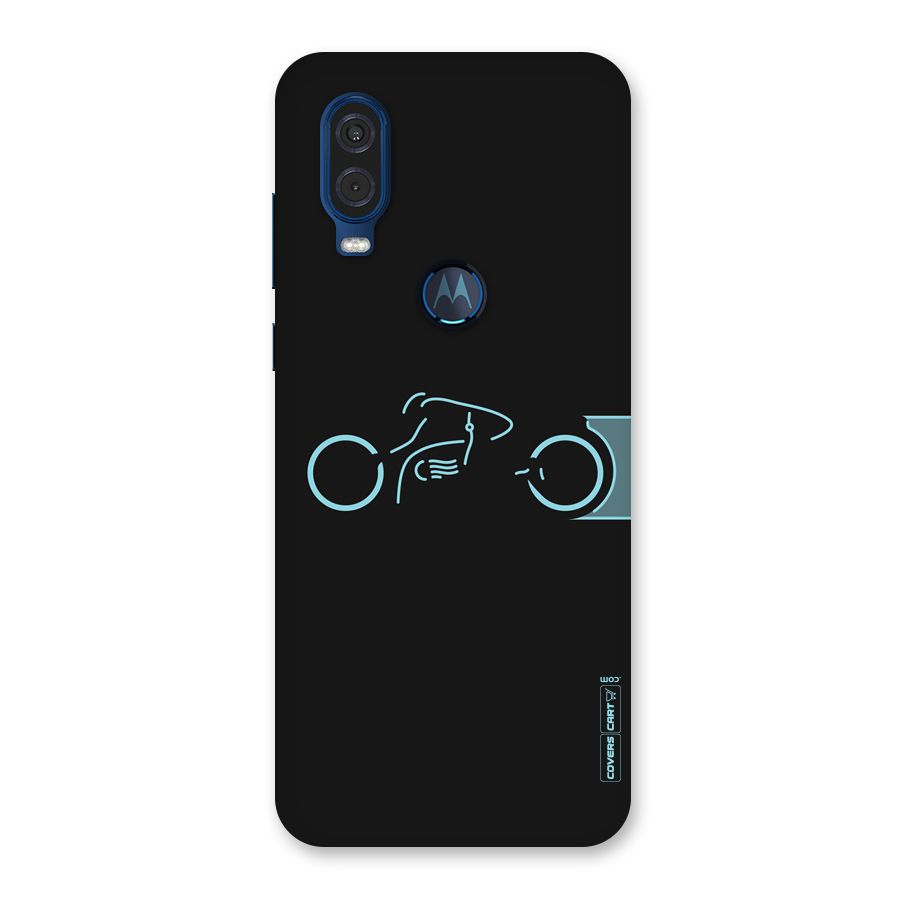 Blue Ride Back Case for Motorola One Vision