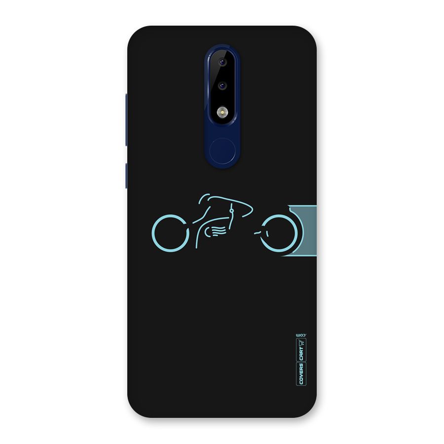 Blue Ride Back Case for Nokia 5.1 Plus