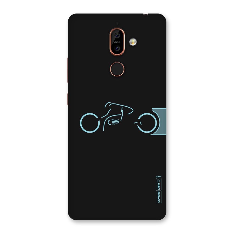 Blue Ride Back Case for Nokia 7 Plus