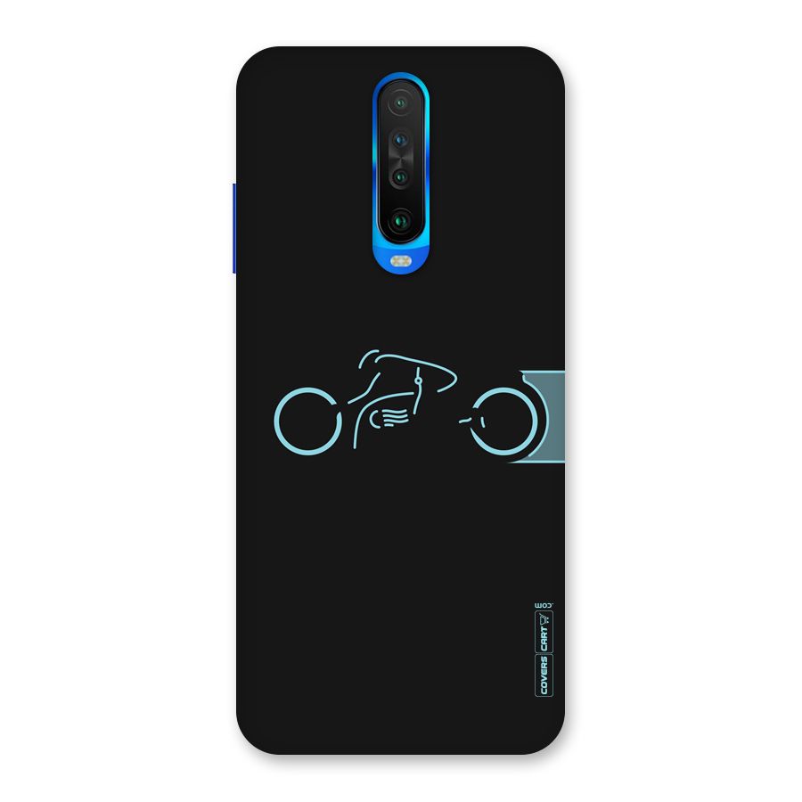 Blue Ride Back Case for Poco X2