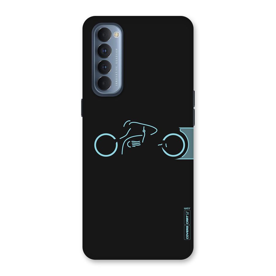 Blue Ride Back Case for Reno4 Pro