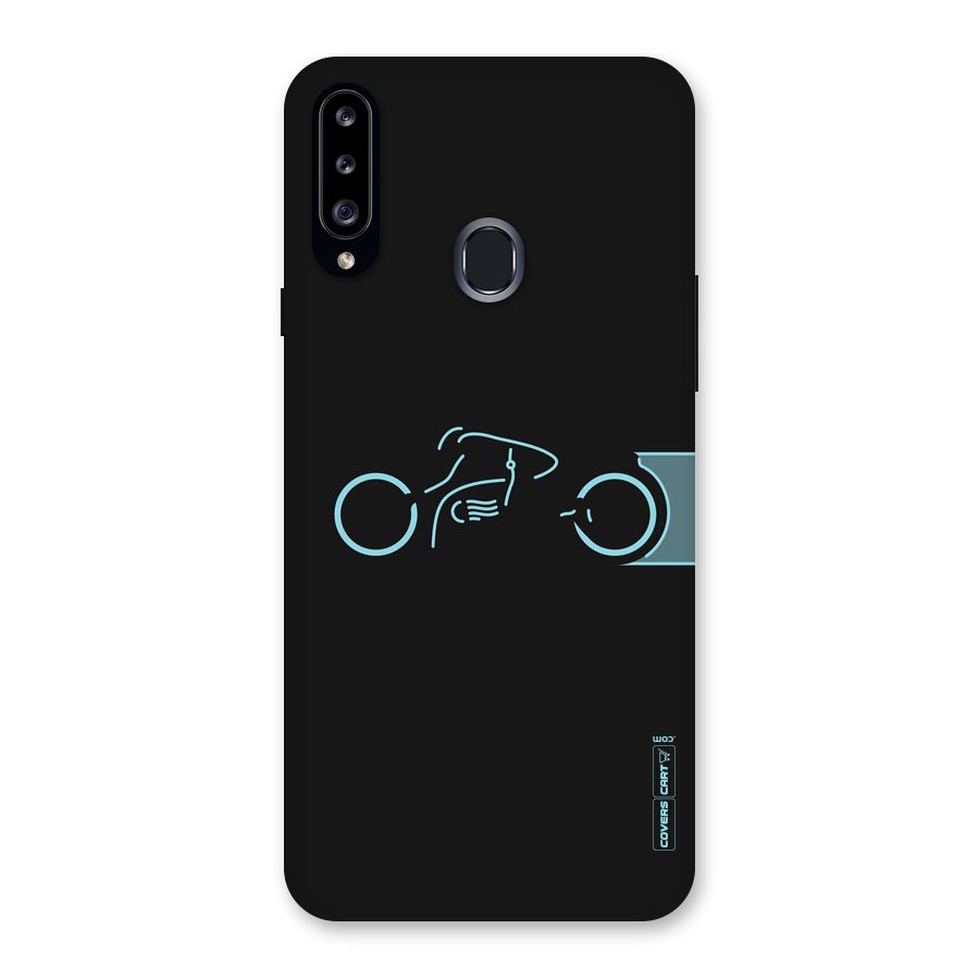 Blue Ride Back Case for Samsung Galaxy A20s