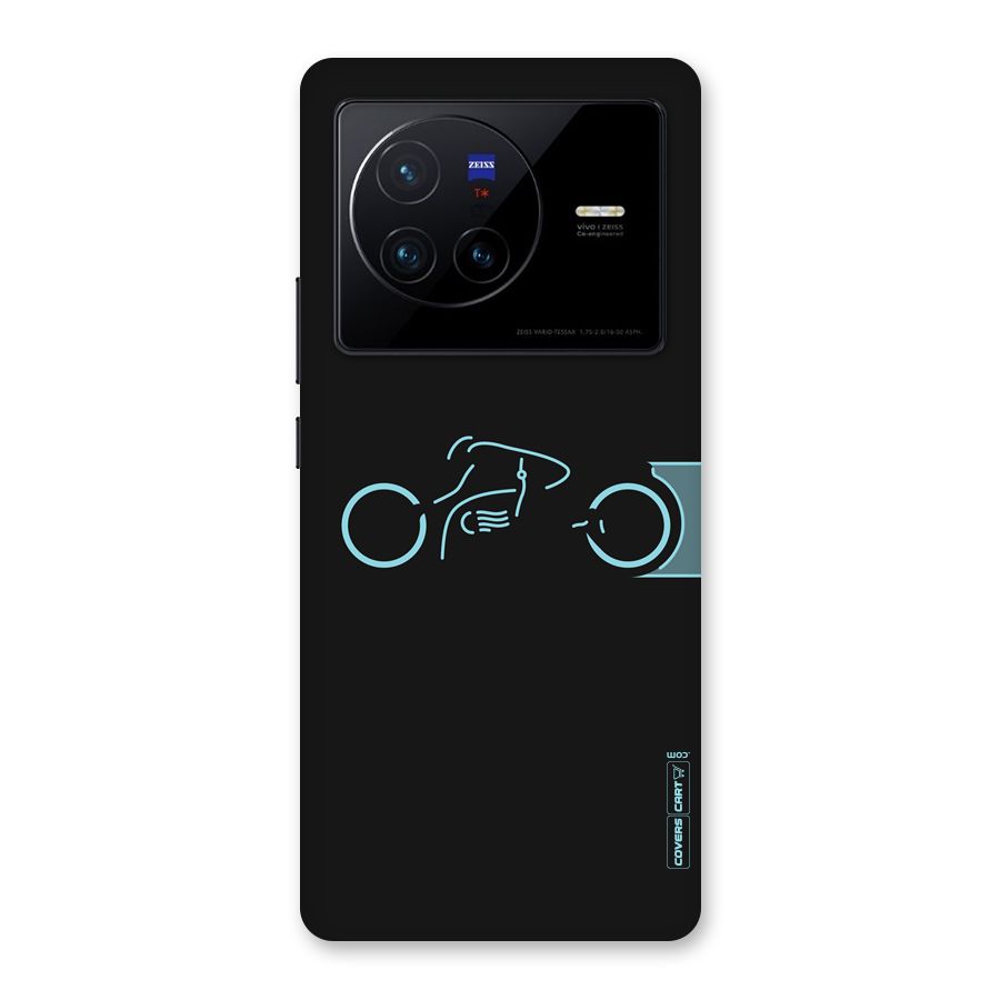 Blue Ride Back Case for Vivo X80