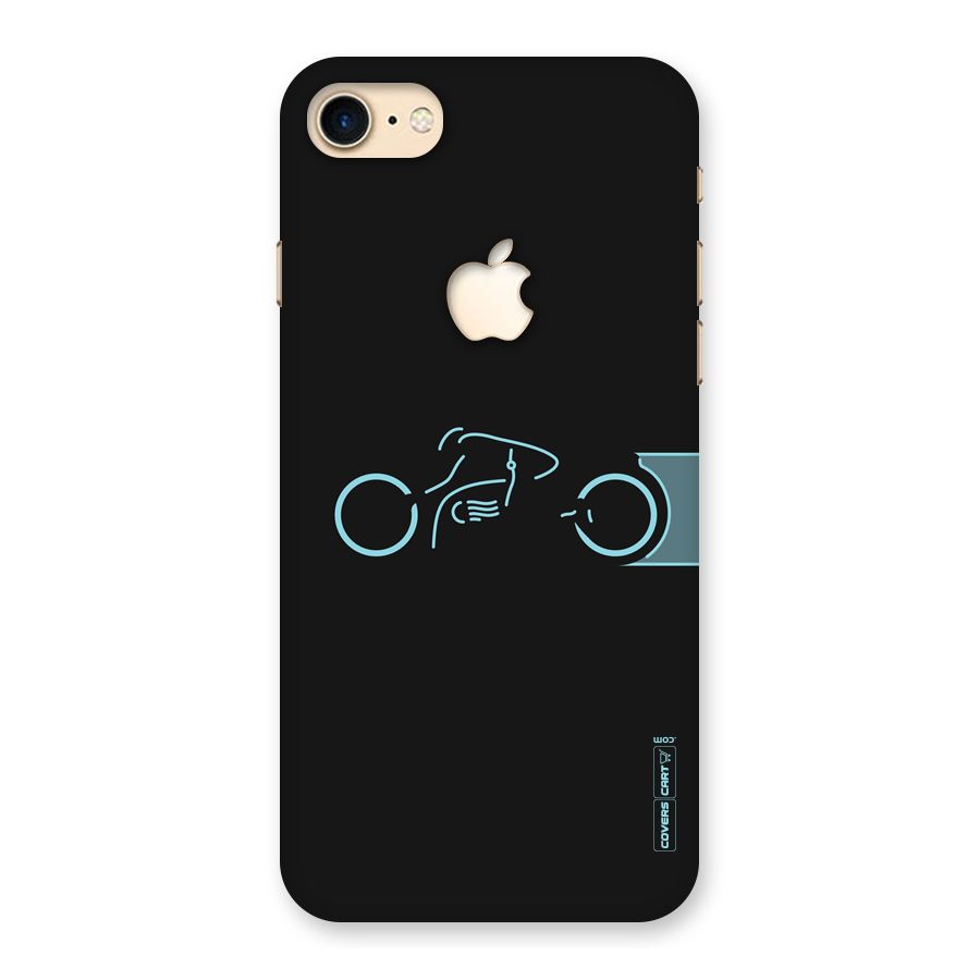 Blue Ride Back Case for iPhone 7 Apple Cut