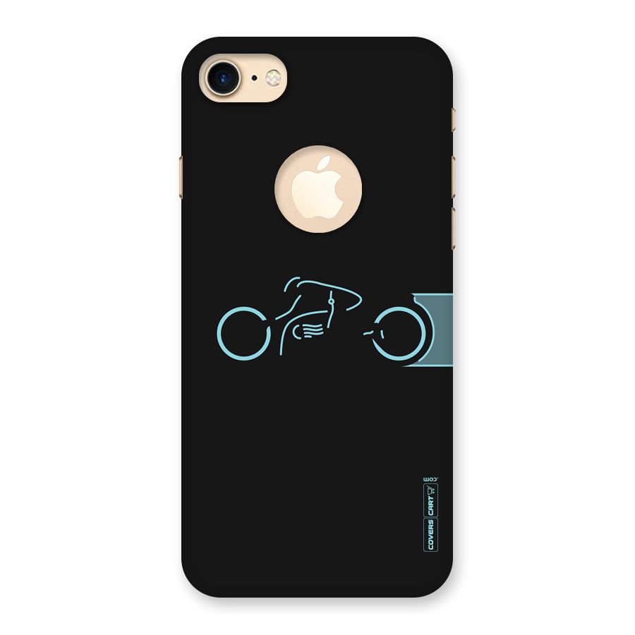 Blue Ride Back Case for iPhone 7 Logo Cut