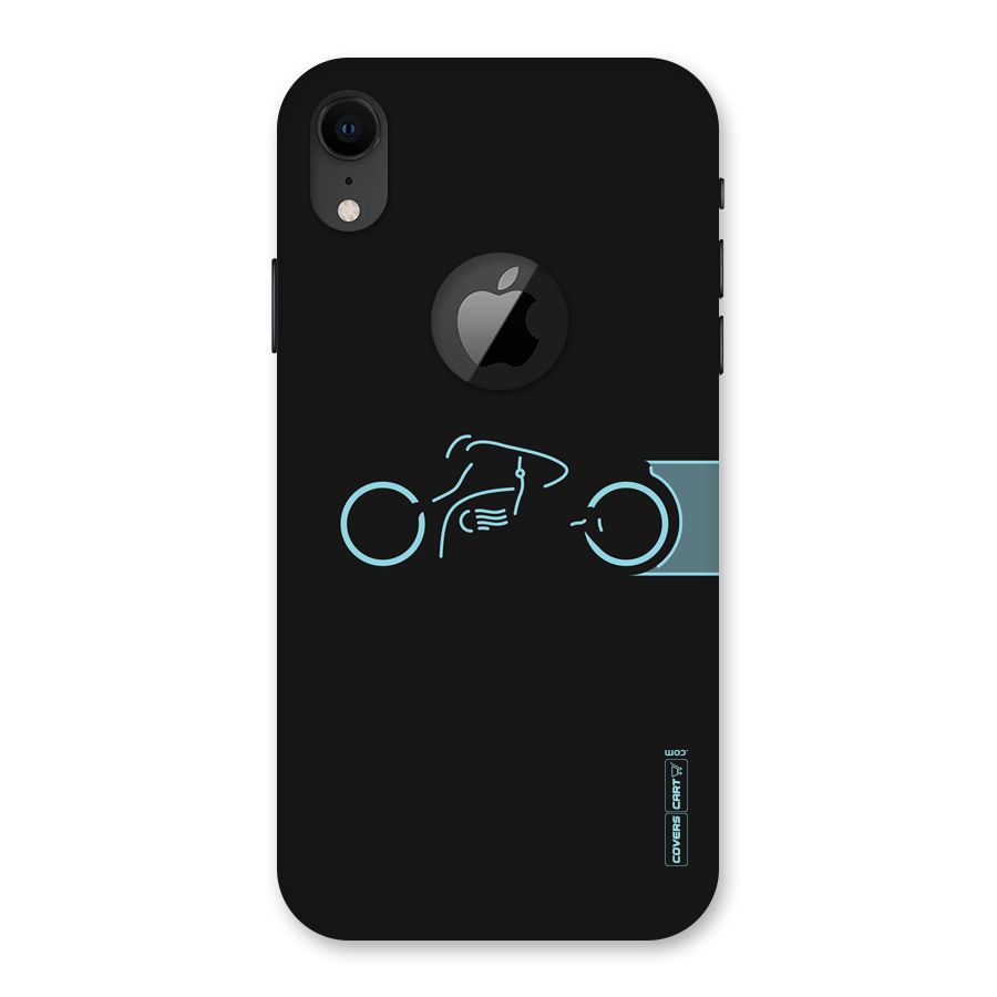 Blue Ride Back Case for iPhone XR Logo Cut