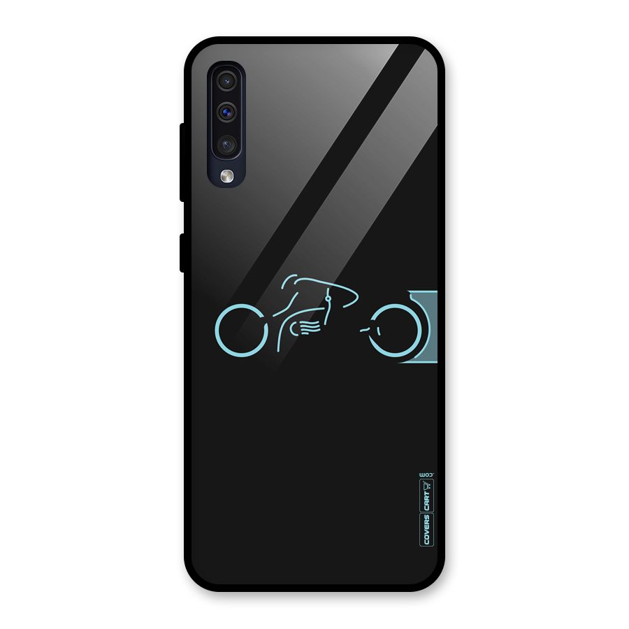 Blue Ride Glass Back Case for Galaxy A30s