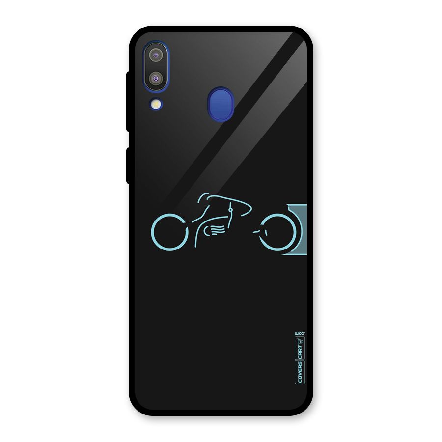 Blue Ride Glass Back Case for Galaxy M20