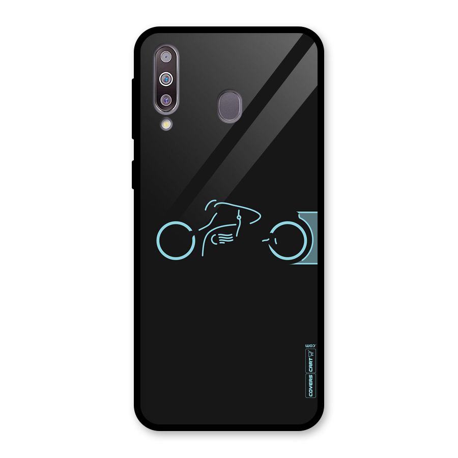 Blue Ride Glass Back Case for Galaxy M30