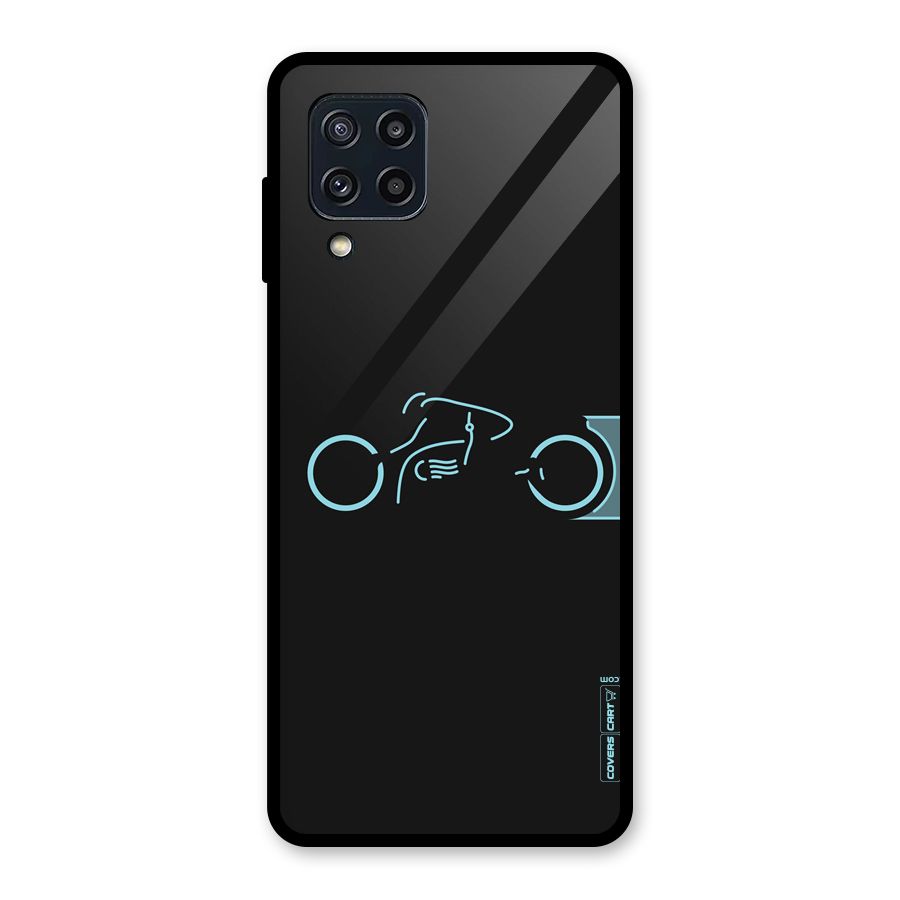 Blue Ride Glass Back Case for Galaxy M32