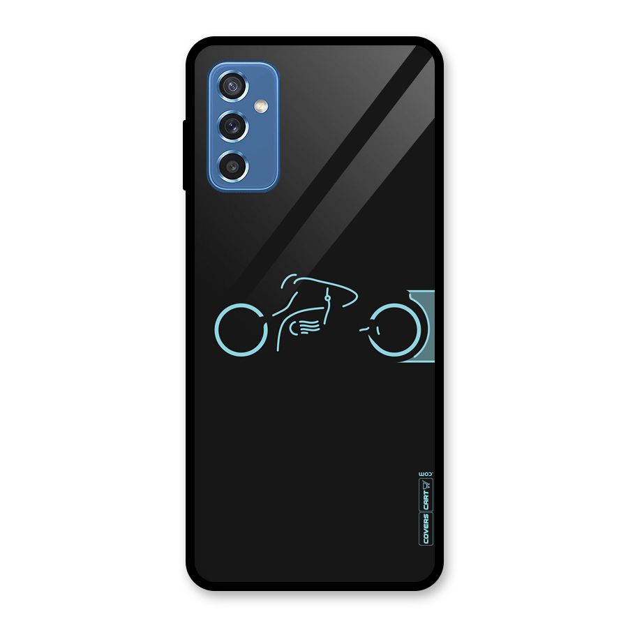 Blue Ride Glass Back Case for Galaxy M52 5G