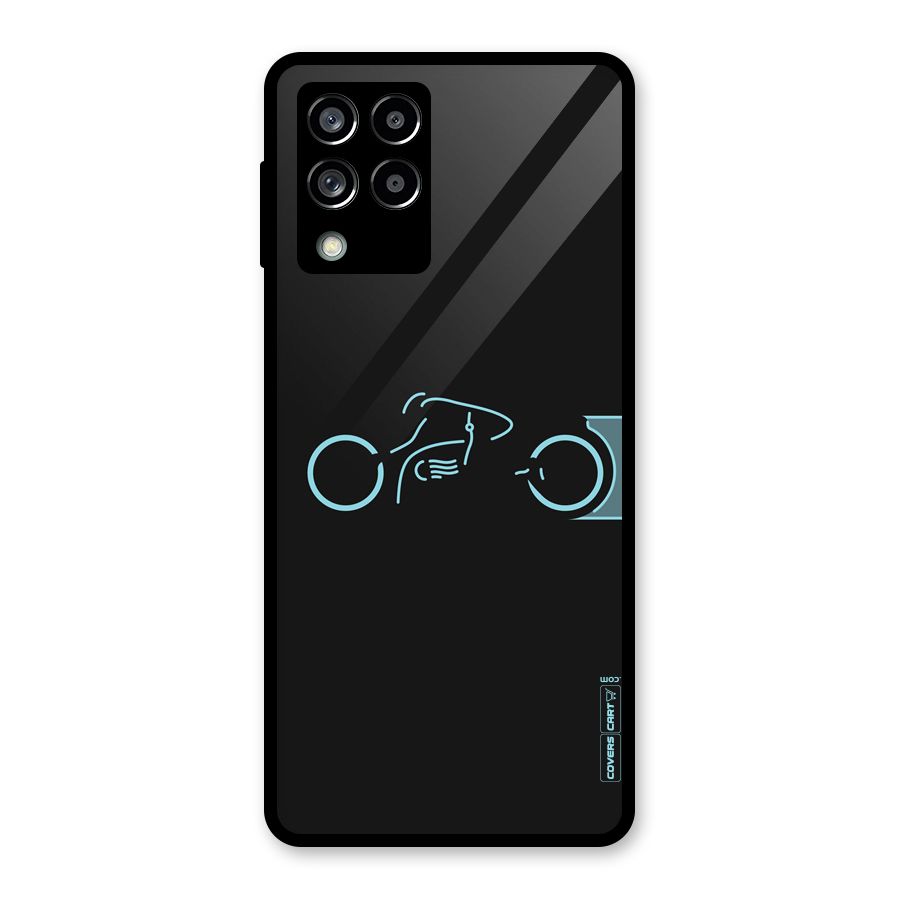 Blue Ride Glass Back Case for Galaxy M53 5G