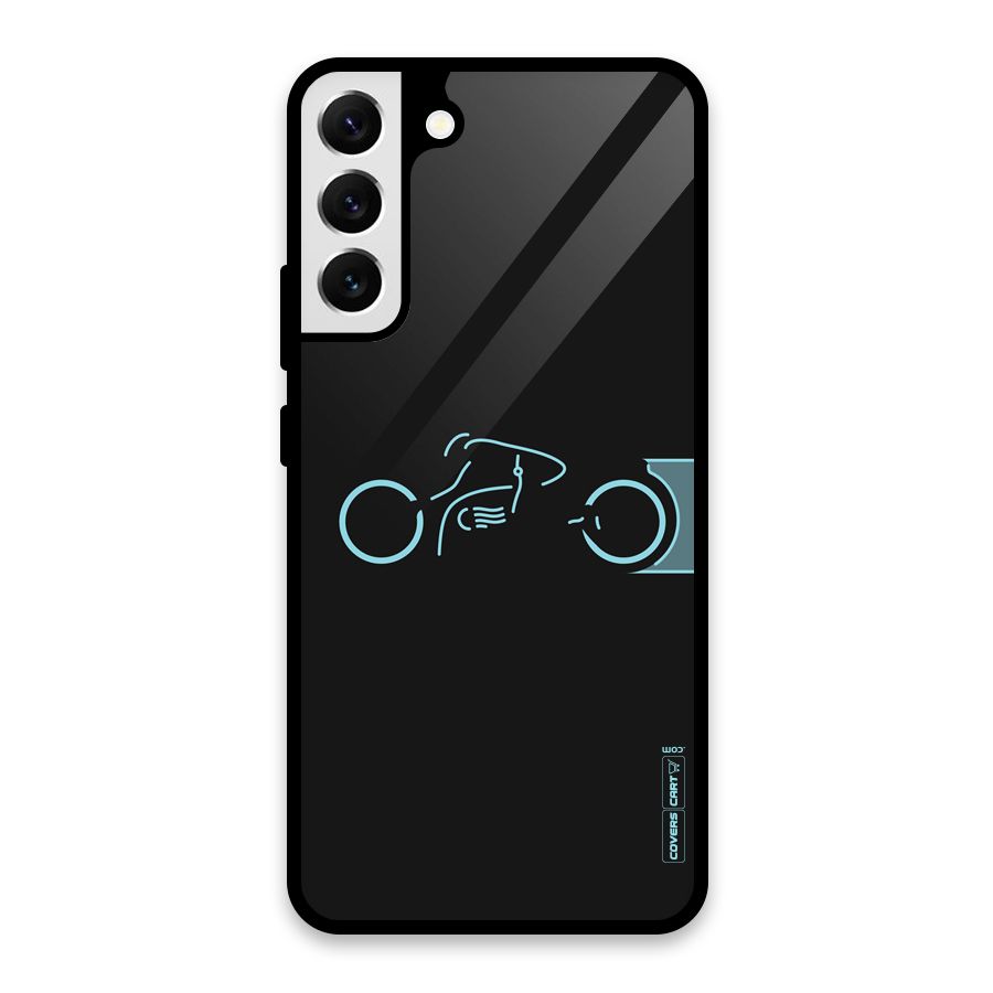 Blue Ride Glass Back Case for Galaxy S22 Plus 5G