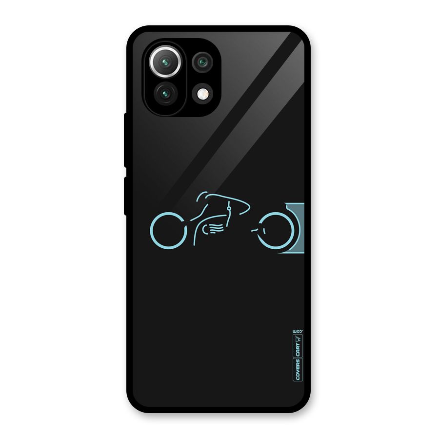 Blue Ride Glass Back Case for Mi 11 Lite