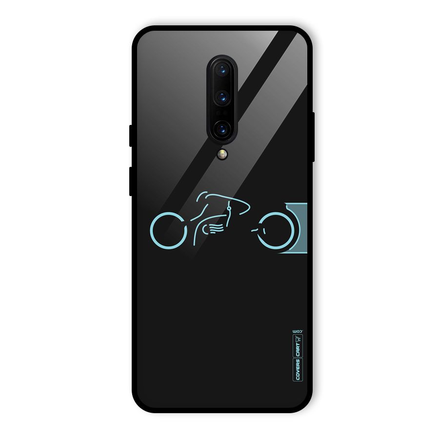 Blue Ride Glass Back Case for OnePlus 7 Pro