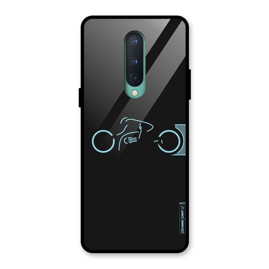 Blue Ride Glass Back Case for OnePlus 8