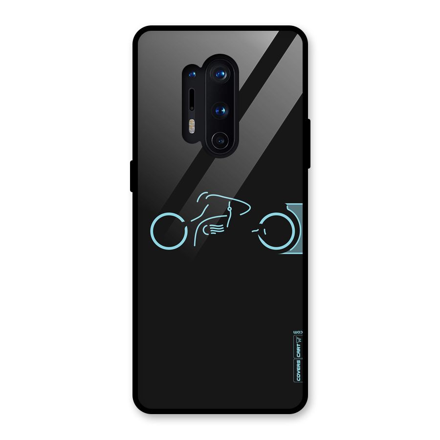 Blue Ride Glass Back Case for OnePlus 8 Pro