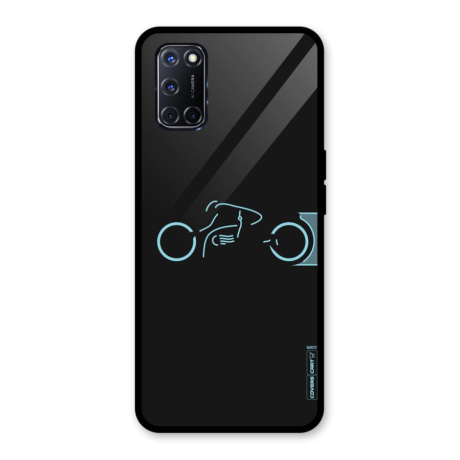 Blue Ride Glass Back Case for Oppo A52