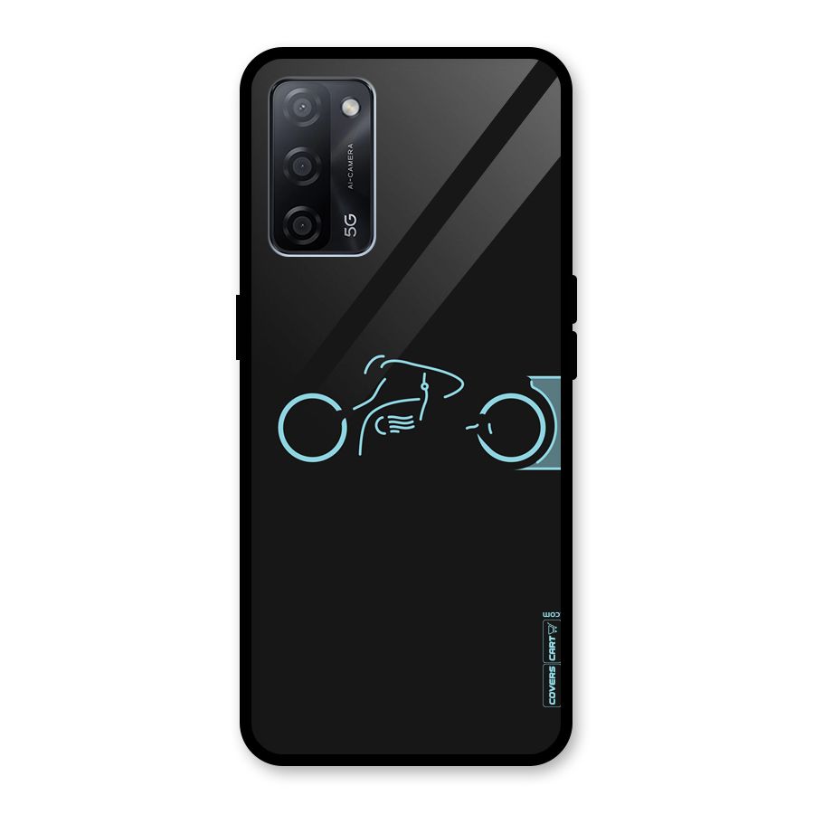 Blue Ride Glass Back Case for Oppo A53s 5G