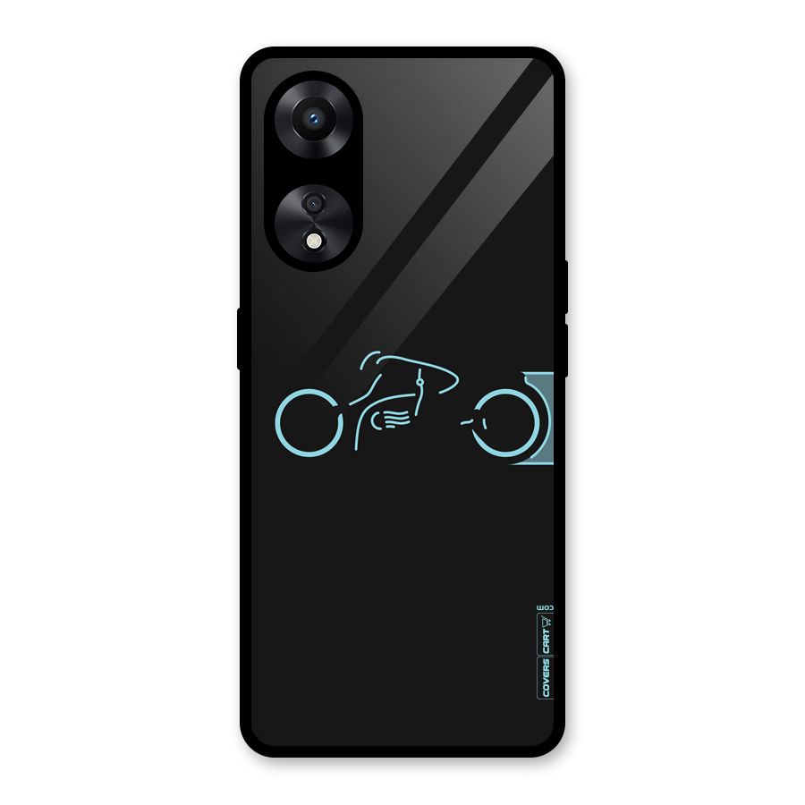 Blue Ride Glass Back Case for Oppo A78