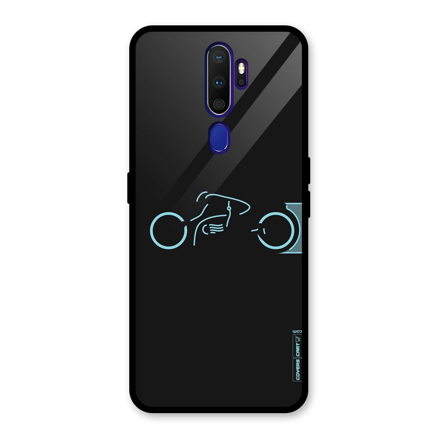 Blue Ride Glass Back Case for Oppo A9 (2020)