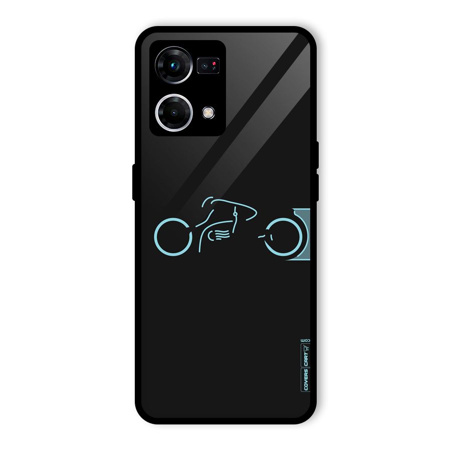 Blue Ride Glass Back Case for Oppo F21s Pro 4G