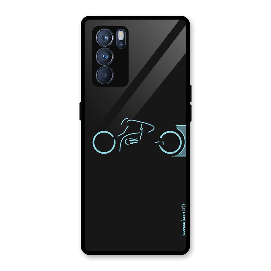 Blue Ride Glass Back Case for Oppo Reno6 Pro 5G