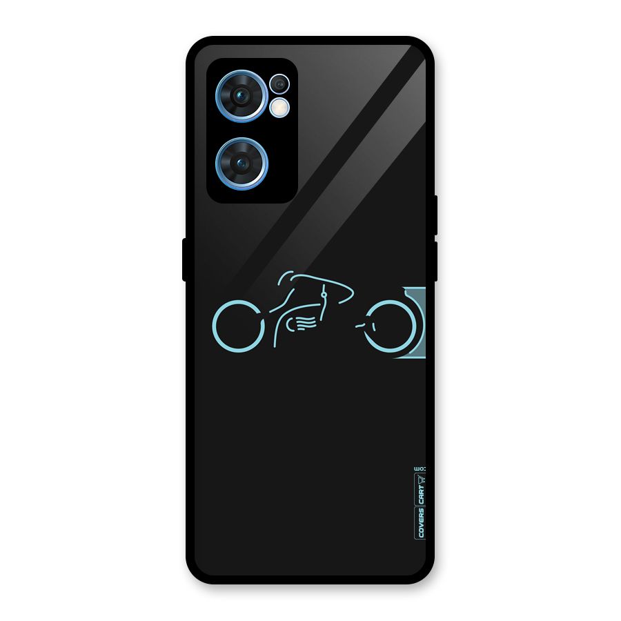 Blue Ride Glass Back Case for Oppo Reno7 5G