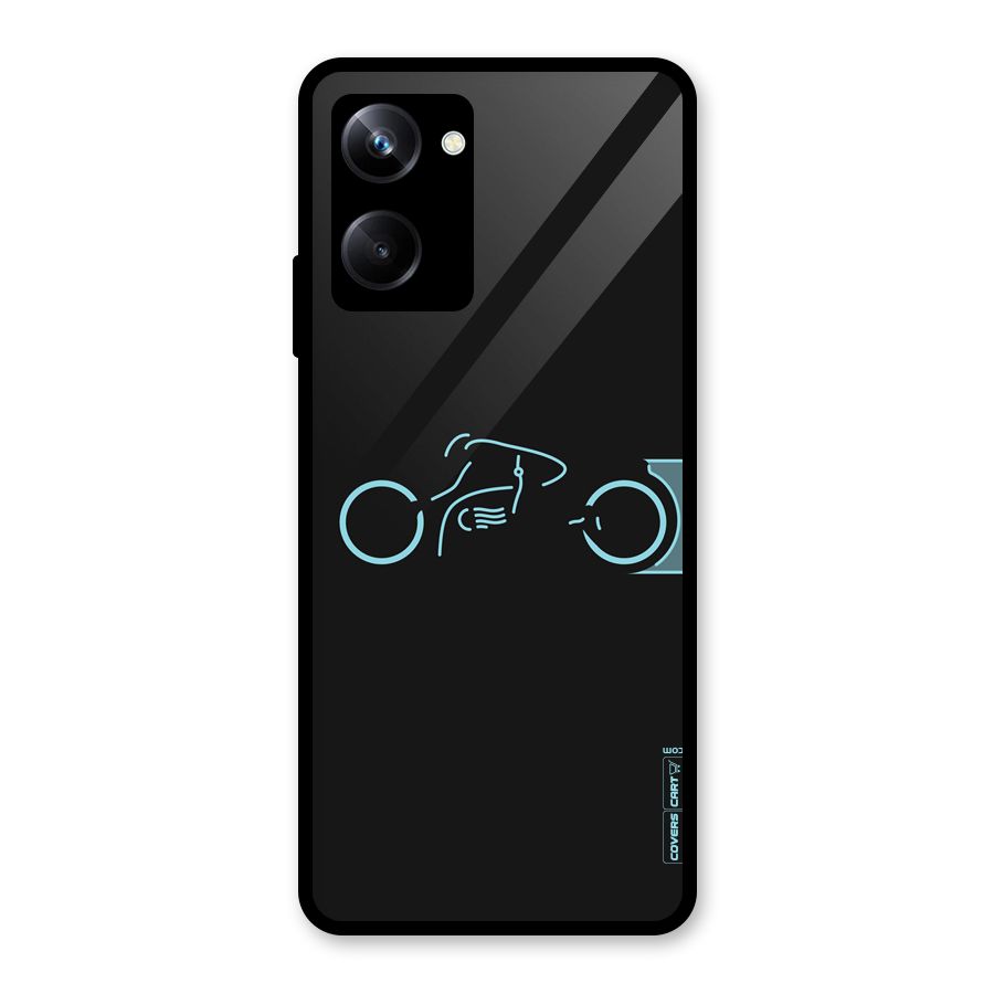 Blue Ride Glass Back Case for Realme 10 Pro