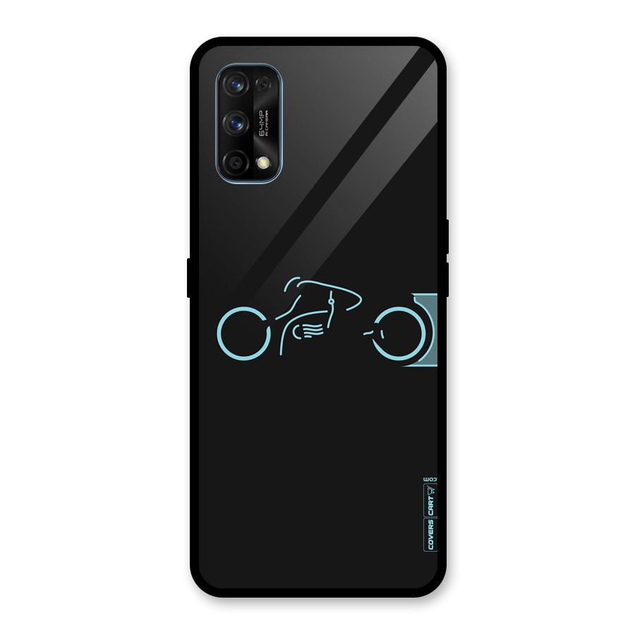Blue Ride Glass Back Case for Realme 7 Pro