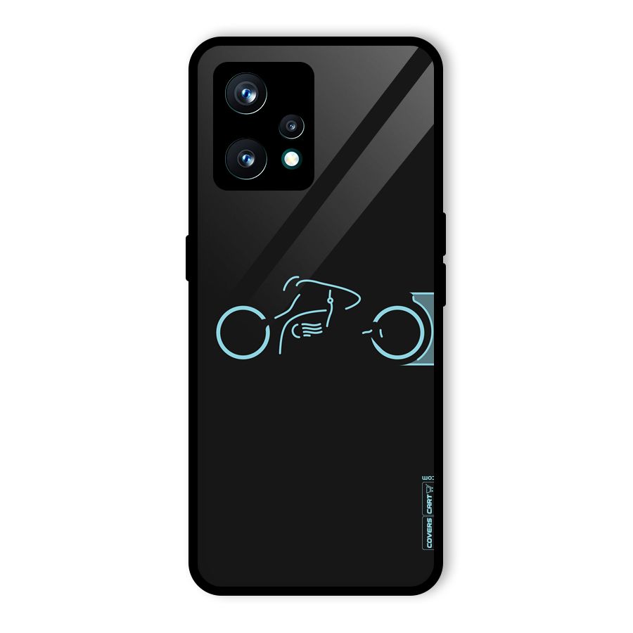 Blue Ride Glass Back Case for Realme 9 Pro Plus 5G
