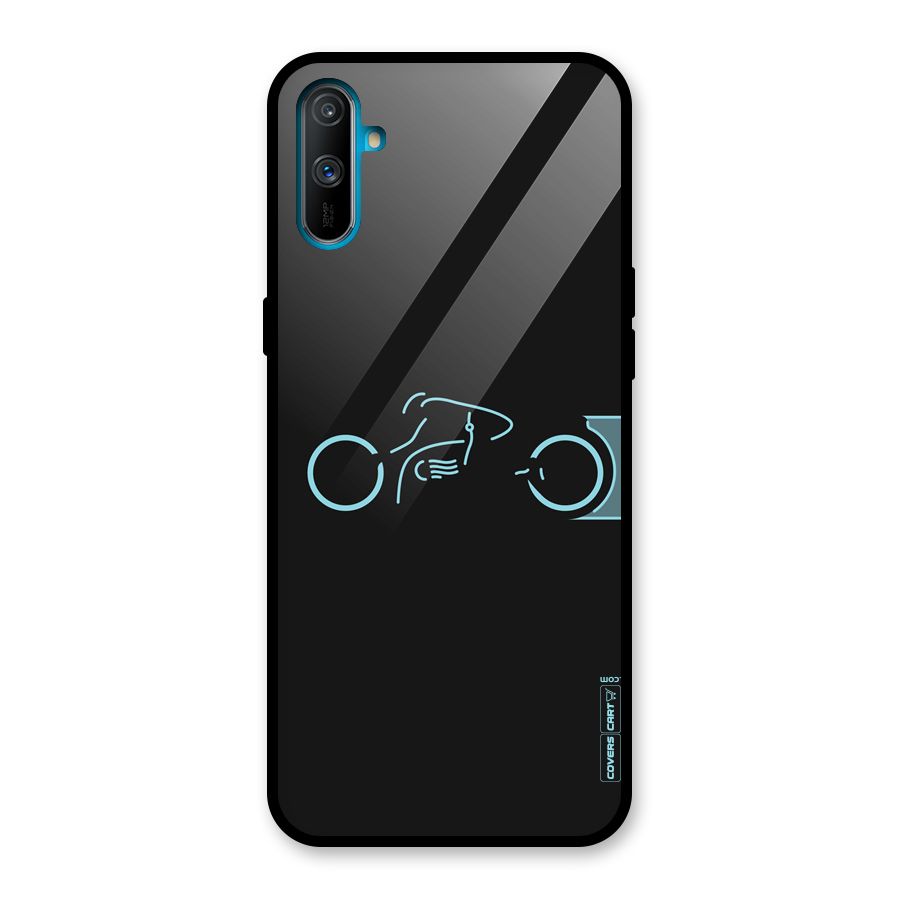 Blue Ride Glass Back Case for Realme C3